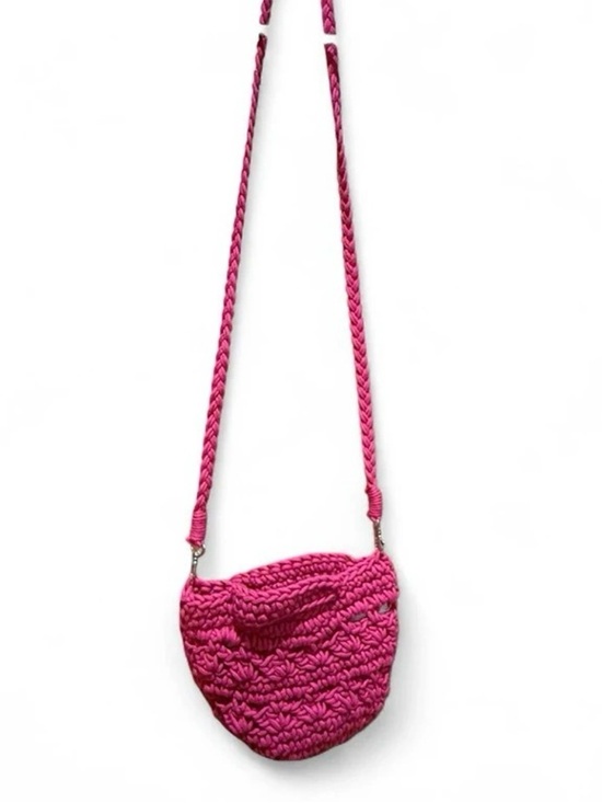 Source Unknown Handbags - Pink Crochet Crossbody Bag - Women